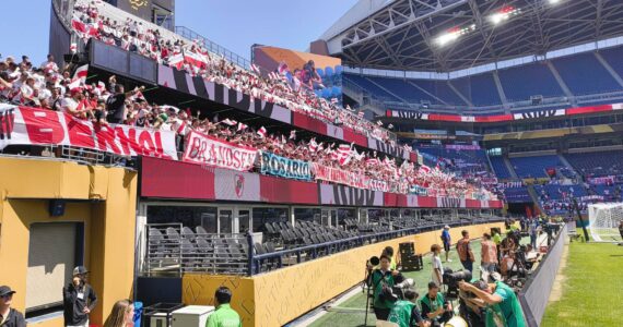 River Plate fans in the stands at Lumen Field. Ben Ray / Sound Publishing