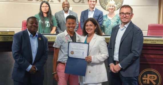 Councilmember Carmen Rivera was recognized for earning a Certificate of Municipal Leadership at the Renton City Council meeting. 
Photo provided by the city of Renton.