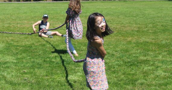 Kids playing tug-of-war during a 2023 Renton parks event. Photo by Bailey Jo Josie/Sound Publishing