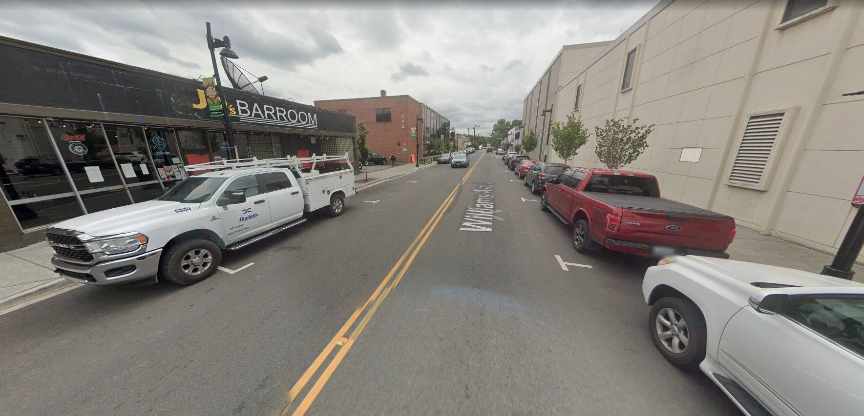 The street where the man was allegedly stabbed. Google Maps screenshot.