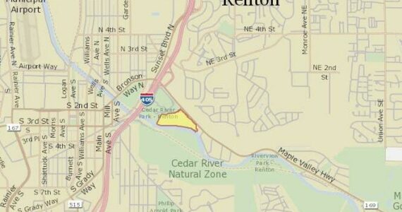 Location of the property, as seen on the King County Parcel Viewer. Screenshot