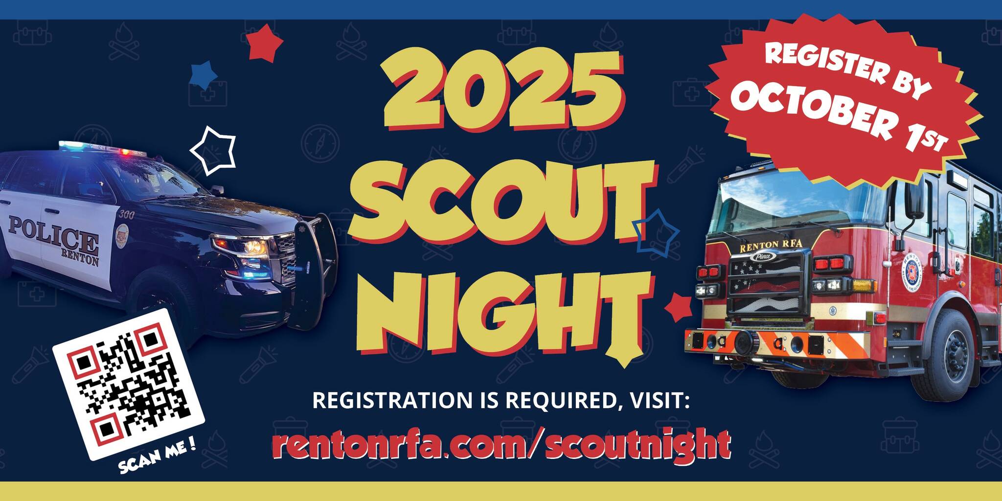 The Renton Regional Fire Authority are hosting the 2025 Scout Night on Oct. 7