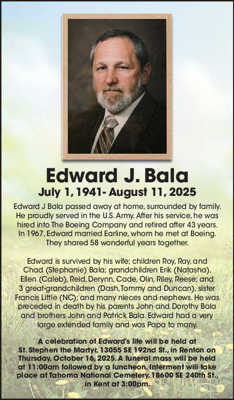 Edward Bala | Obituary