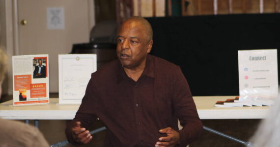 John Houston talks about his life and his book “Return to the Sunlight: A Story of Hope, Resilience and Redemption.” Photo by Bailey Jo Josie/Sound Publishing