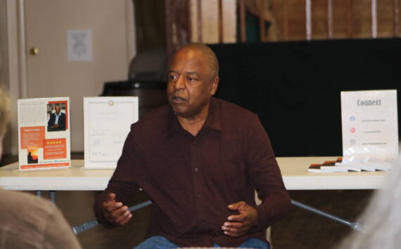 John Houston talks about his life and his book “Return to the Sunlight: A Story of Hope, Resilience and Redemption.” Photo by Bailey Jo Josie/Sound Publishing