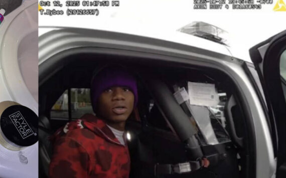 Left to right: Gun found in the toilet, and Thomas and a photo of the hoodie the alleged victim had stolen from him. Courtesy photos.