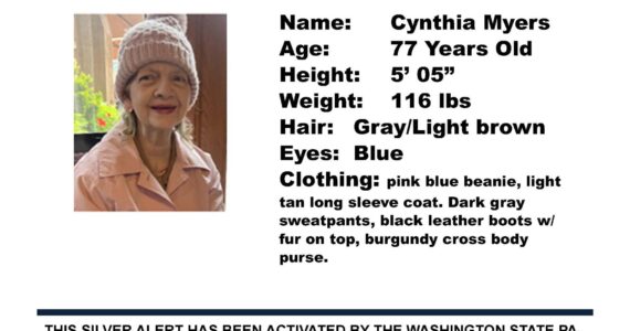 Cynthia Myers’ missing person alert poster. Courtesy photo.