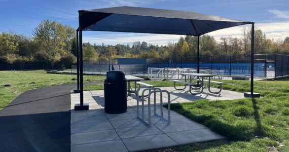 The new shade shelter gives the park a better place for picnics. Photo provided by the city of Renton