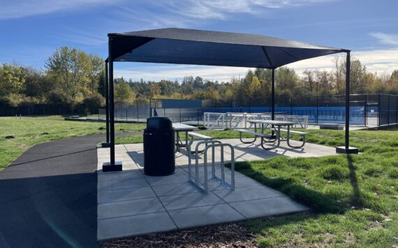 The new shade shelter gives the park a better place for picnics. Photo provided by the city of Renton