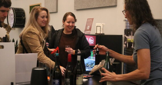 Wine tasting at Drum Roll Wine. Photo by Bailey Jo Josie/Sound Publishing.