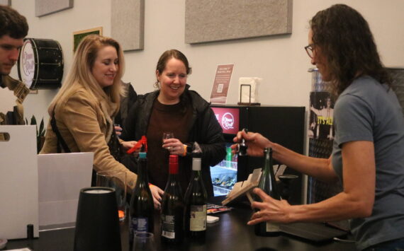 Wine tasting at Drum Roll Wine. Photo by Bailey Jo Josie/Sound Publishing.