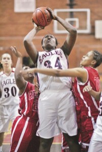 Marcissa McMillan in a game for Lindbergh.