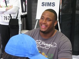 Rob Sims at the Susan G Komen Race for the Cure.