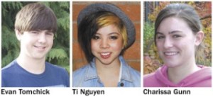 The Rotary Club of Renton January Students of the Month.