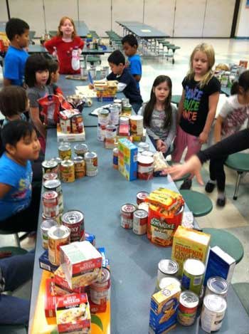Maplewood first-graders put math skills to use at food drive | Renton ...