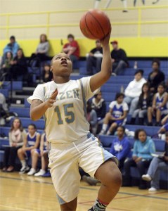 Hazen's Airashay Rogers goes up for a shot against Ingraham Nov. 29.