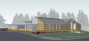 Schacht Aslani Architects' conceptual design for the new Fairwood Library expansion that will add 5