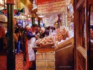 An example of Harold Johnson’s art. Johnson’s artwork is on display at Carco Theater.