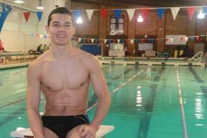 Lindbergh's Andrew Franco-Munoz is one event away from completing swimming's 'iron man.'