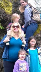 Columnist Carolyn Ossorio with her family: Sophie