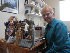 Lynne King and her 'Tie One On!' collection of bags made from vintage ties will be one of the vendors at the Renton Spring Festival.