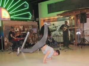 Global Heat perform at the Renton History Museum in 2014.