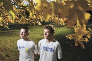 Cross country runners Joseph Patti