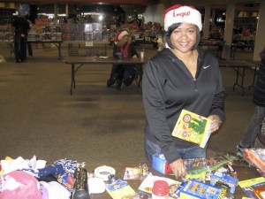 Denise Daniels has volunteered at the Renton Salvation Army toy giveaway for the past five years. She calls the community outpouring of donations 'amazing.'