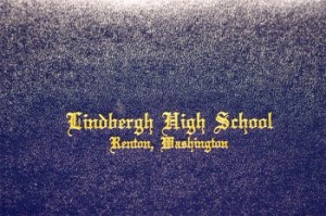 The diploma is the prize for high school students.