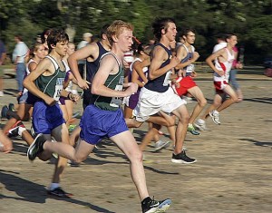 Liberty's Tyler Westenbroek finished first in the senior boys race at the KingCo class meet Sept. 7.