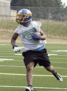Hazen fullback Daymontray Brown will be the workhorse back for the Highlanders run-heavy offense this season.