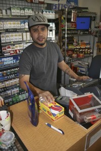 Christopher Mandapat of Kent was back at his Smoke Shack smoke shop on the Benson Highway in Renton Thursday