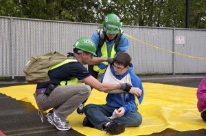 Volunteers who participate in a City of Renton CERT Academy learn how to care for the injured during emergencies