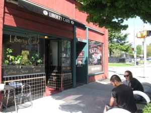 Liberty Cafe hosts First Friday Parties every month highlighting different artists. May 3