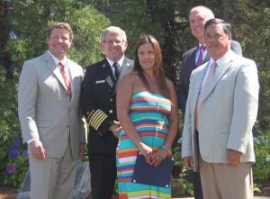 Corinna Wells poses with County Councilman Reagan Dunn