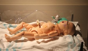 This infant mannequin that breathes