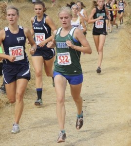 Liberty's Megan Chucka runs at the Ft. Steilacoom Invite Sept. 15.