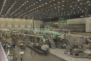 The Boeing Co. is ramping up its 737 production rate to 38 airplanes a month at its final assembly plant in Renton.