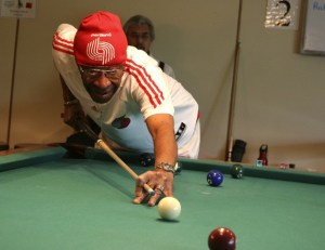 Roy Garnett won the Renton Senior Center's most recent pool tournament. He learned to play while sneaking into billiards in San Francisco when he was a youth