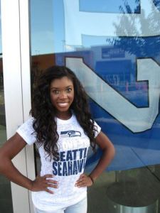 Hazen grad Errin Williams said the adrenaline was 'crazy' at the Seahawks home opener against Green Bay.