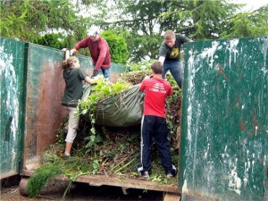 About 140 youth from the Church of Latter-day Saints hauled away about 7