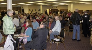A  huge crowd filled the meeting room at the VFW Hall in Skyway Tuesday night to learn more about the pros and cons of annexation to the City of Renton