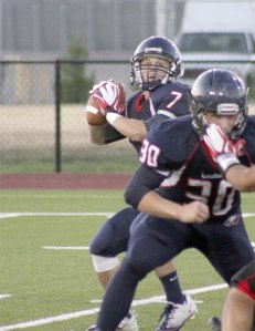 Lindbergh's Cam Callen against Steilacoom Sept. 7.