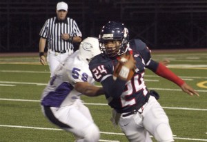 Lindbergh's Bakari Davis leaves a Foster defender in the dust on one of his four touchdown rushes Oct. 28.