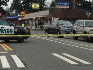 Deputies investigate a shooting Sunday in Skyway.