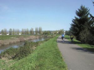 The King County Flood Control Zone District will make major repairs to levees similar to this one of the Green River that play an important role in protecting homes and businesses.