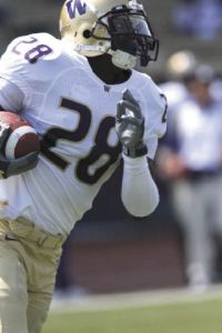 Quinton Richardson at spring football practice. Richardson is starting at cornerback as a redshirt freshman.