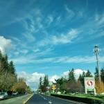 Is anyone else perplexed by the unusually warm November we&rsquo;ve had so far? The rain clouds broke Monday to make way for blue sky in Fairwood. (Photo courtesy Jody Collins)