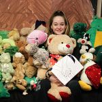 Daley Krantz, senior at Renton High School, is collecting stuffed animals for local police departments. Officers will be able to give kids the toys during emergency situations. LEAH ABRAHAM, The Reporter