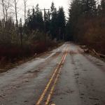 Debris from winds overnight can be seen littering roadways in the area. Photos by Sarah Brenden